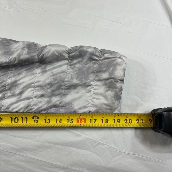 Eddie Bauer EB650 Down Puffer Jacket Women’s 2XL Gray Hooded Full Zip - Picture 4 of 10